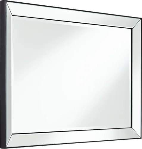Vista 7 de Uttermost Verne - Espejo de pared rectangular con borde negro mate de 24 x 38 pulgadas