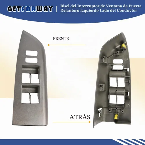 Vista 6 de Interruptor de ventana de puerta Bisel delantero izquierdo lado del conductor para Toyota Tundra/Sequoia 2007 2008 2009 2010 2011 2012 2013 2013