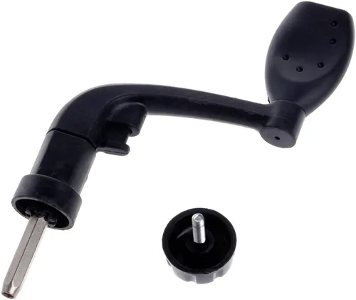 Vista 8 de Carretes de pesca universales de plástico con mango eléctrico para manivela y brazo de roca giratorio