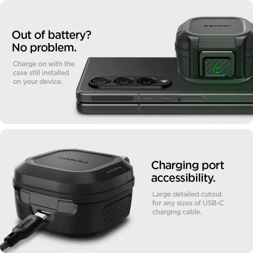 Vista 6 de Spigen Lock Fit - Funda diseñada para Galaxy Buds Core (2025) / FE (2023) / Buds2 Pro (2022) / Buds 2 (2021) / Buds Pro (2021) / Buds Live (2020)