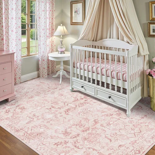 Vista 25 de Alfombra de área pequeña de 2 x 3 pulgadas, color beige, para entrada, baño, cocina, antideslizante, de pelo bajo, lavable, moderna alfombra bohemia