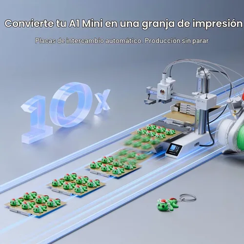 Vista 2 de Chitu Systems PlateCycler C1M para Bambu Lab A1 Mini Impresora 3D