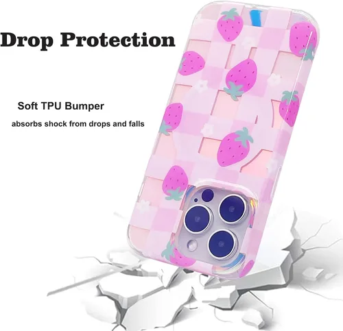 Vista 4 de Funda magnética para iPhone 13 Pro de 6.1 pulgadas, compatible con carga MagSafe, TPU suave, delgada, a prueba de golpes, bonita funda protectora