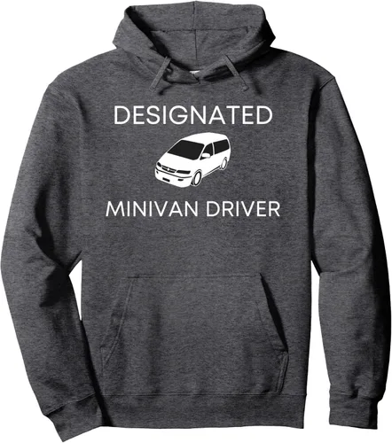 Vista 4 de Designated Minivan Driver Sarcastic Mama - Sudadera con capucha divertida para padres, Negro