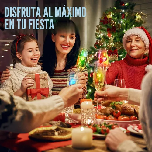Vista 5 de Cubos de hielo iluminados, paquete de 12/24/60/96 cubos de hielo LED multicolor para bebidas con luces cambiantes, IP67, impermeable, reutilizable