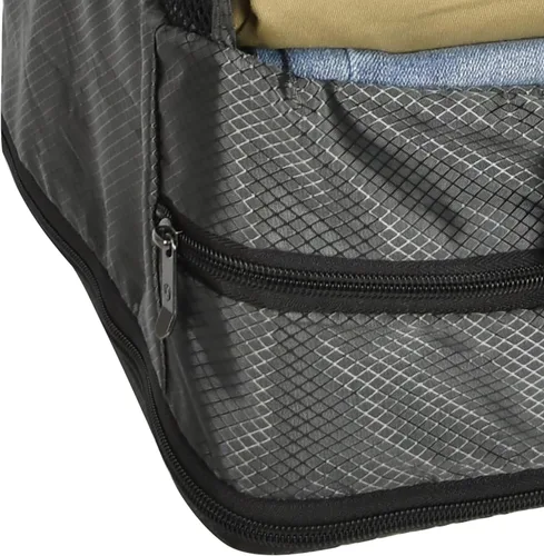 Vista 3 de Traveler's Choice Organizador de maleta expandible con compresión, diseño que ahorra espacio y ganchos de suspensión rápida, Negro -, Estantes
