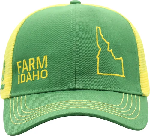 Vista 86 de John Deere Gorra de béisbol con logotipo y malla trasera con contraste, para hombre