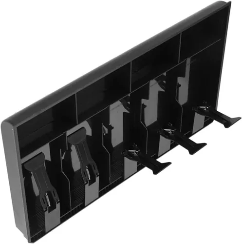 Vista 2 de Bandeja de efectivo, caja registradora portátil extraíble para objetos pequeños para cambio suelto (negro)