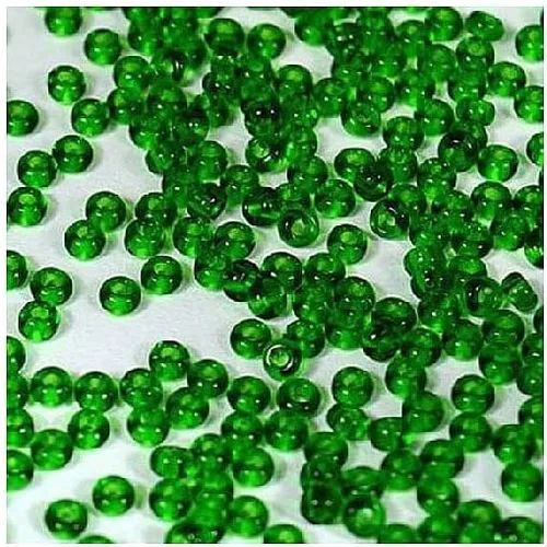 Vista 2 de Cuentas de semillas Rocailles PRECIOSA de 0.71 oz 8/0, con forro de cristal plateado Cristal plateado forrado (78102)