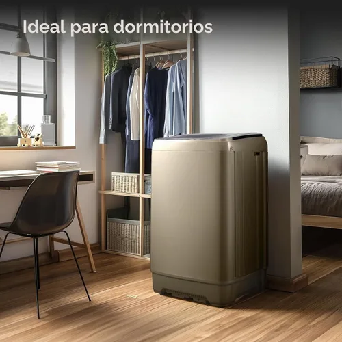 Vista 8 de Anypro - Lavadora portátil de 17.8LBS, lavadora y secadora compacta con 10 programas y 8 niveles de agua, ideal para apartamento, RV, dormitorio