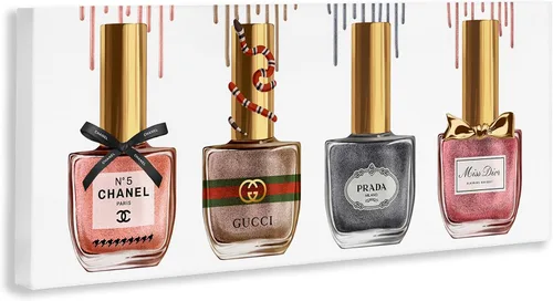 Vista 3 de Stupell Industries 'Glam Nail Polish Collection' Canvas Art Stupell Industries 40 x 17 Inches, Easy to Hang and Sturdy, Made in USA, by Ziwei Li