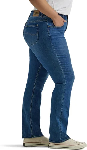 Vista 2 de Lee Jeans de pierna recta Ultra Lux Comfort con Flex Motion para mujer, Brillo cobalto