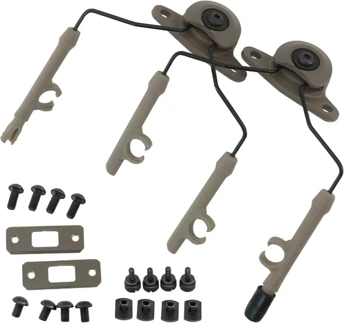 Vista 7 de Kit de adaptador de riel táctico ARC compatible con auriculares Comtac III y cascos de riel Fast ARC/M-Lok/Team-Wendy2.0 (negro)