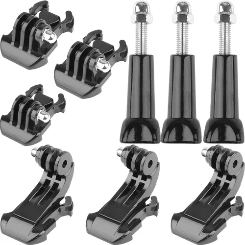 Vista 8 de ChromLives Adaptador de montaje de trípode con tornillo de pulgar compatible con Gopro Hero 11,10,9, 8, 7, 6, 5, 4, DJI Osmo, Sjcam, cámaras