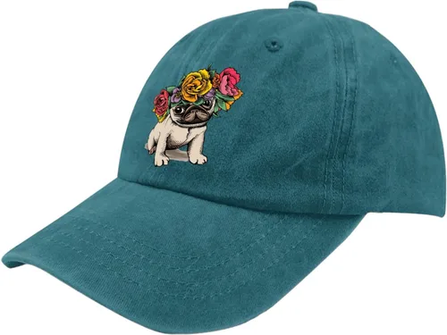 Vista 2 de Sombreros Pug Dog Dad Hat, gorras vintage para hombres