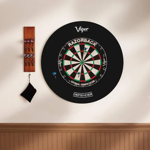 Vista 10 de Viper Defender tablero trasero y paquete de tablero de sisal/cerda para dardos de punta de acero