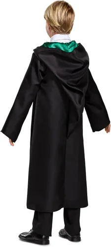 Vista 2 de Disguise Túnica de Slytherin de Harry Potter, Túnicas Oficiales de Disfraz del Mundo Mágico, Accesorio Clásico de Vestimenta para Niños