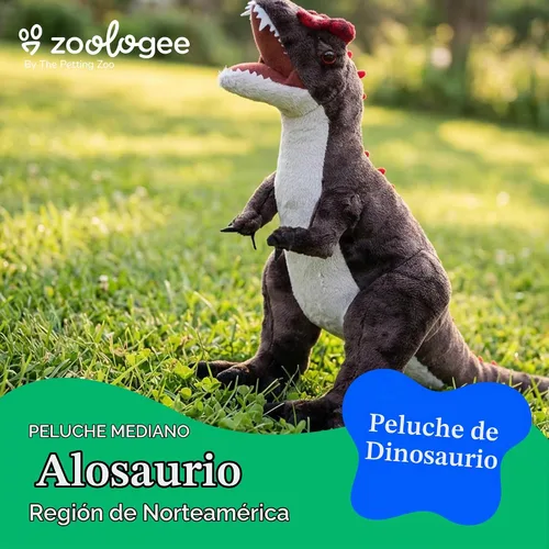 Vista 2 de The Petting Zoo Allosaurus - Peluche de dinosaurio de peluche, regalos