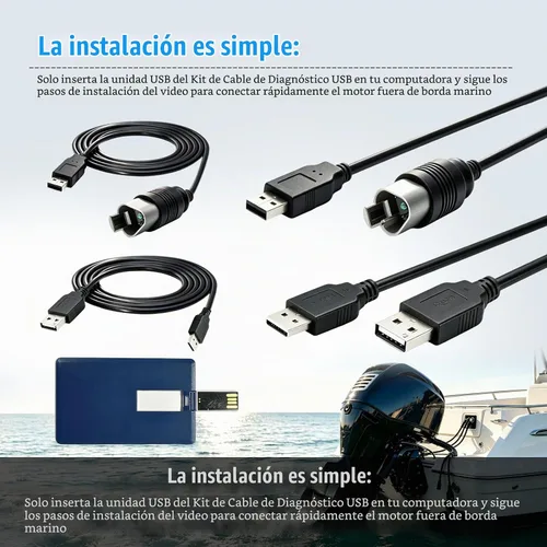 Vista 7 de Kit de escáner de diagnóstico FT232RL compatible con Evinrude E-TEC FICHT DI G2 1999-2020 FT232RL Diagnostic Scanner Kit Fit Evinrude E-TEC FICHT