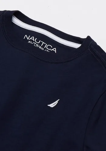 Vista 3 de Nautica Boys' Short Sleeve Solid Crew Neck T-Shirt