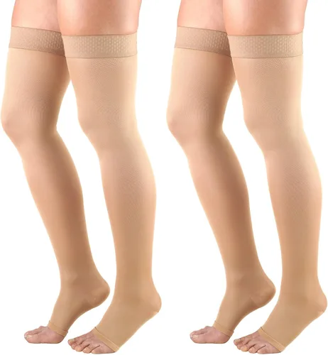 Vista 9 de Truform Medias de compresión hasta el muslo para mujer