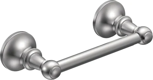 Vista 2 de Moen DN4408CH Vale - Soporte de papel higiénico giratorio de doble poste, cromado, 3.07 x 0.12 pulgadas y anillo de toalla DN4486CH Colección Vale