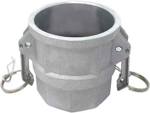 Vista 14 de Gloxco Tipo D de aluminio leva y ranura de manguera de conexión, 1" Camlock hembra x 1" NPT hembra (CAM-10-D-AL)