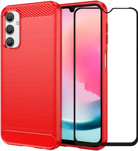 Vista 8 de Funda compatible con Samsung Galaxy A24 4G, con protector de pantalla, absorción de golpes, flexible de goma TPU protectora para A24 4G 2023 de 6.5