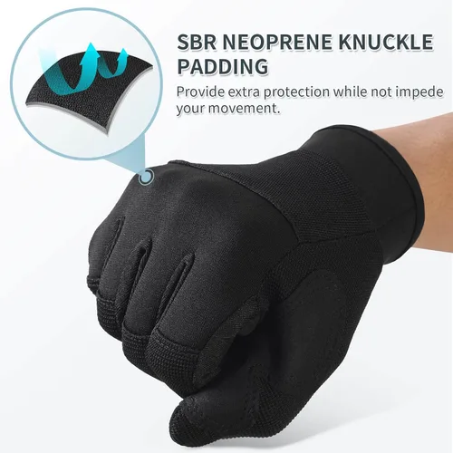 Vista 7 de OZERO Work Gloves for Men Women: Mechanic Gloves Touchscreen Firm Grip