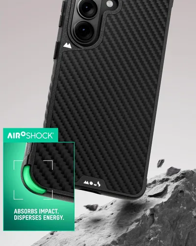 Vista 2 de Mous Funda protectora para Samsung Galaxy S26, compatible con MagSafe y Qi2, funda protectora ilimitada para Galaxy S26, a prueba de golpes, Fibra