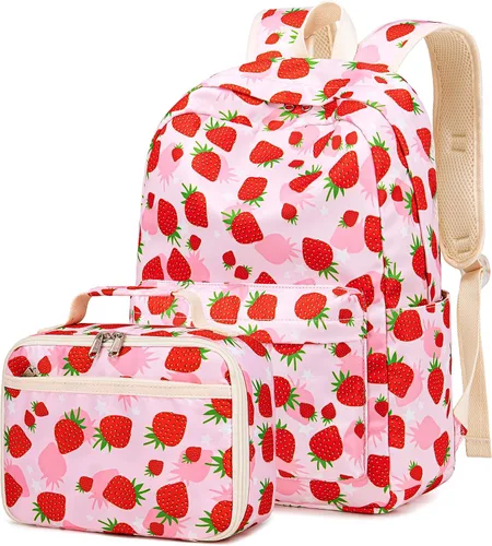 Vista 43 de CAMTOP - Conjunto de mochila y lonchera con estampados divertidos para niños de preescolar y primaria), Y0058-2
