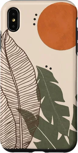 Vista 10 de iPhone X/XS lindo estuche estético Boho Moon