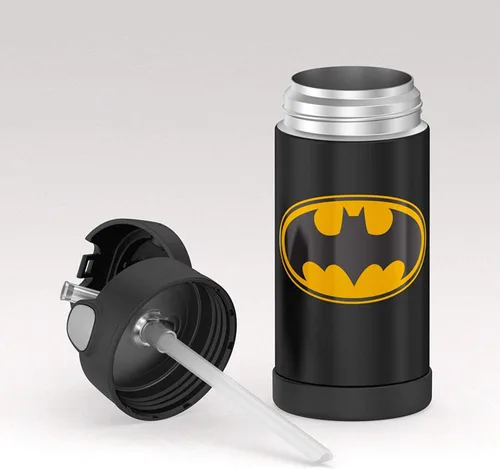 Vista 4 de THERMOS FUNTAINER 12 onzas de acero inoxidable para niños, batman
