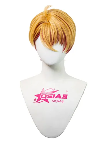 Vista 6 de OSIAS Peluca de cosplay Ai Hoshino para mujeres y niñas, cabello sintético resistente al calor