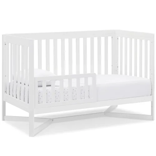 Vista 9 de Delta Children Tribeca - Cuna convertible 4 en 1, color blanco bianca Bianca Blanco