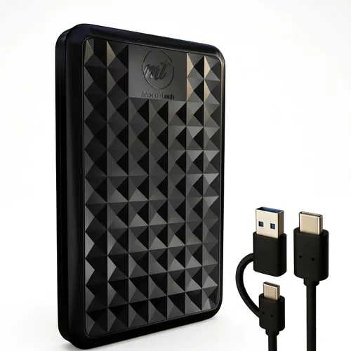 Vista 12 de Disco Duro Externo – HDD de Alta Velocidad USB 3.0/ Tipo-C Portátil – Compatible con Windows, Mac, Laptop, PC, Escritorio, PS4/5, Xbox – Negro