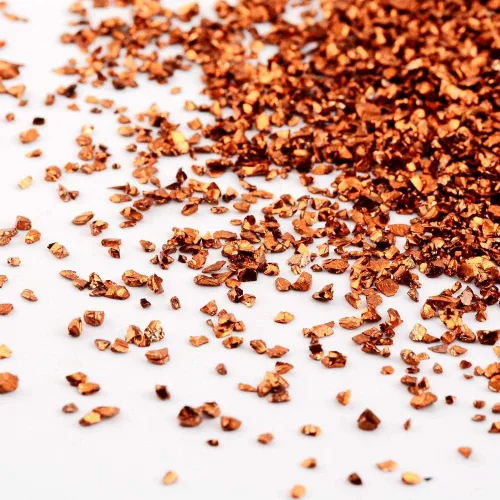 Vista 13 de Brillantinas metálicas irregulares de vidrio triturado, espolvorea con purpurina gruesa, dorado, 3.53 oz, 5/64 – 5/32 pulgadas, para manualidades