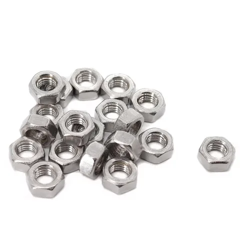 Vista 12 de cSeao 100 tuercas hexagonales 1/4-20 de acero inoxidable 304, acabado liso