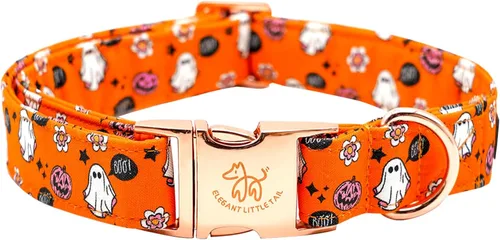 Vista 42 de Elegant little tail Collar para perro de Pascua, collar de perro con estampado de huevos de conejo, collar para mascotas, collar rosa para perros