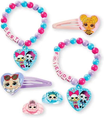 Vista 2 de UPD L.O.L Surprise! Best Friends - Juego de accesorios, pulseras, clips y anillos LOL, mediano, multicolor