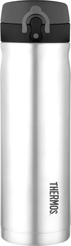 Vista 3 de THERMOS Botella de bebida directa de acero inoxidable de 16 onzas, color negro
