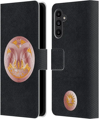 Vista 164 de Head Case Designs Officially Licensed WWE Cruiserweight Champion Title Belts Leather Wallet Case Compatible with Samsung Galaxy A07 4G Campeón