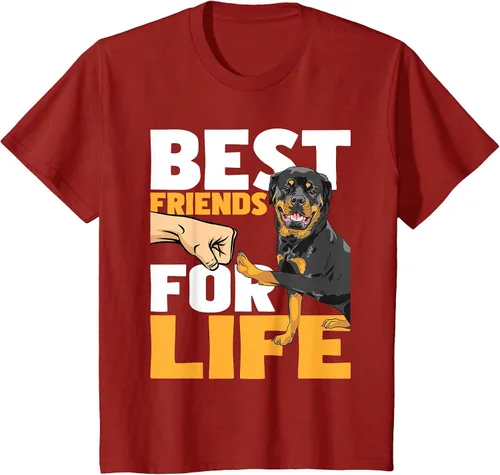 Vista 46 de Best Friends for Life - Rottweiler Animal Dog Lover Breeder T-Shirt