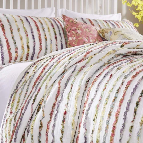 Vista 6 de Greenland Home Set de Colcha, Algodón, Multicolor, King