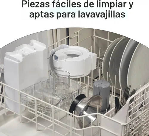Vista 5 de Hamilton Beach HealthSmart Máquina Exprimidora, Extractor Centrífugo Compacto, Canal de Alimentación de 2.4" para Frutas y Verduras, Fácil de Blanco