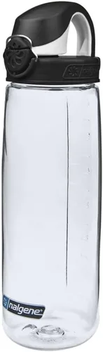 Vista 17 de Nalgene Sustain Tritan Botella de Agua On The Fly Sin BPA Fabricada con Material Derivado del 50% de Residuos Plásticos, 24 OZ, Azul con Aqua