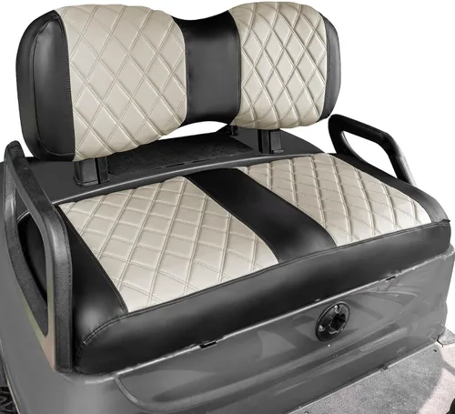 Vista 10 de NOKINS Juego de Fundas de Asiento de Diamante para Carrito de Golf, Compatible con Yamaha Drive/Drive 2 Asiento Frontal Estándar OEM, Funda
