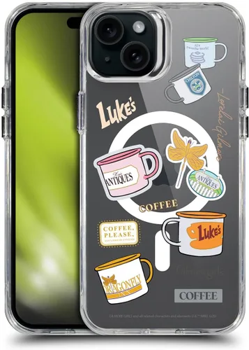 Vista 94 de Head Case Designs Gilmore - Funda negra a prueba de golpes con diseño de dibujos animados para niñas con licencia