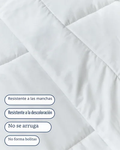 Vista 3 de Comforter Twin Size - Down Alternative Duvet Insert - White, 68" x 88" 01-Blanco