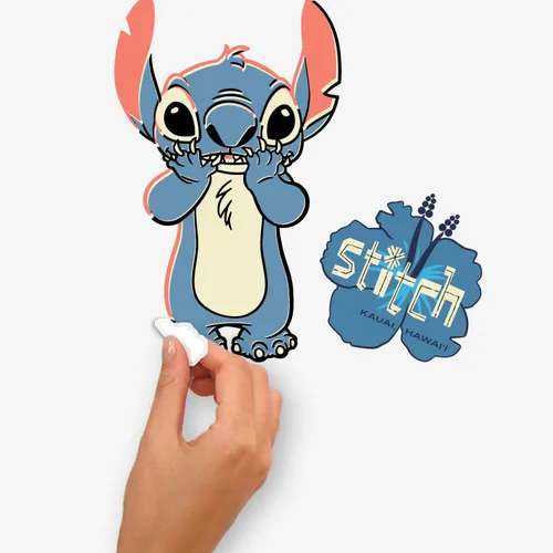 Vista 5 de Calcomanías para pared de RoomMates Disney Stitch Surf's Up (despegar y pegar) de RoomMates, RMK5367SCS